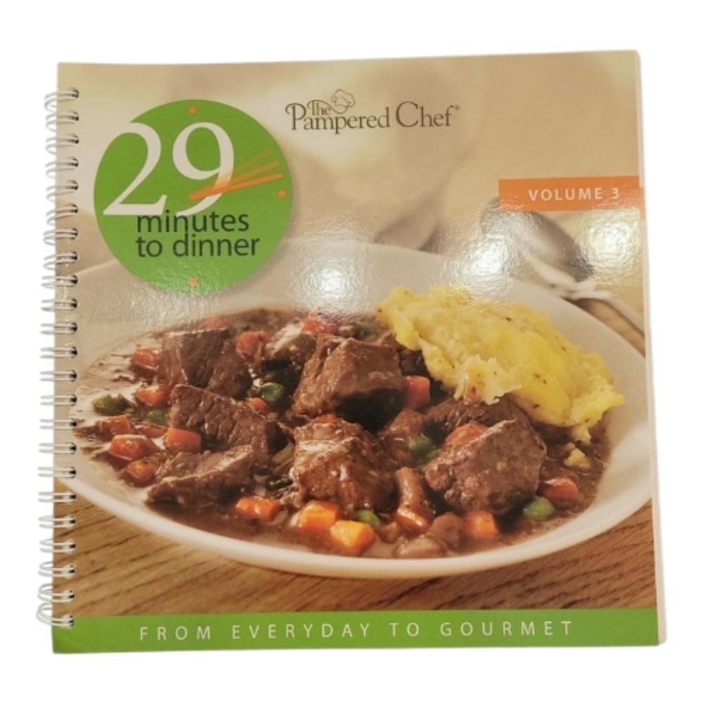 The Pampered Chef 29 Minutes to Dinner Volume 2 Cookbook - Spiral Bound